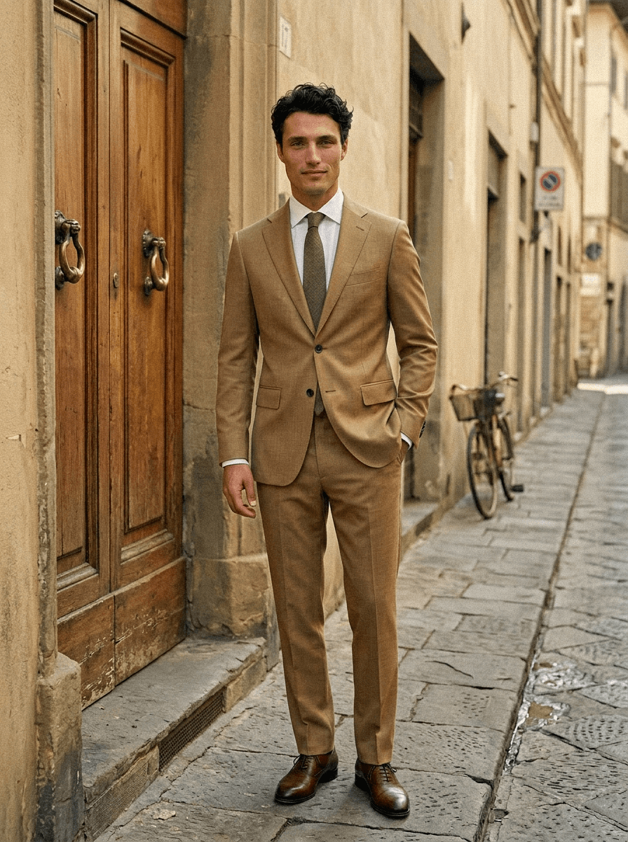 Location costume mariage marron à Clermont-Ferrand - Le Vestiaire Blatin